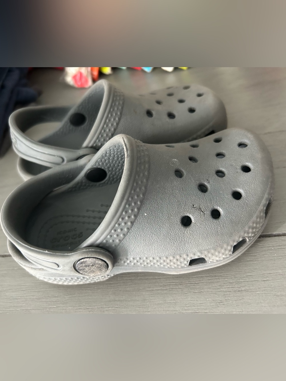 Gray Crocs